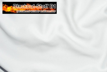 Blackout-Stoff - permanent schwer entflammbar - Off-White - 3,0 Meter 