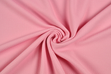 Waffel-Piqué - Rosa 