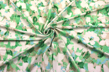 Viskosejersey - Green Shapes 