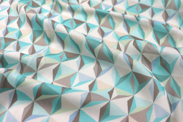 Blusen-Chiffon - Aqua Prism 