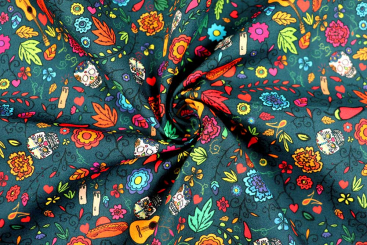 Baumwollstoff - Dia de los Muertos 