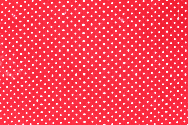 Baumwollstoff mit Punkten - Rot/Weiß 