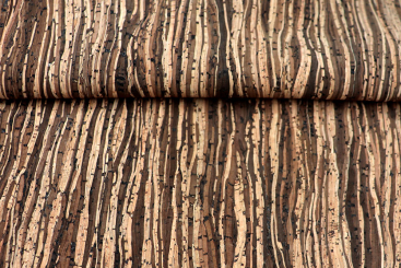 Kork-Stoff in dunkler Holz Optik 