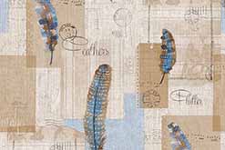Wachstuchstoff - Feather Notes 