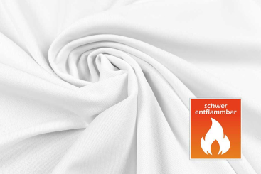 Super-Stretch - B1 schwer entflammbar - Weiß 