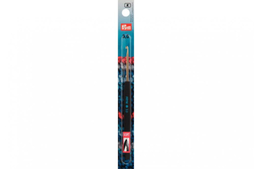 Woll-Häkelnadeln Prym 14 cm - 3,0 mm Silber - Soft-Griff ALU 