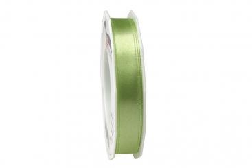 Satinband - 15 mm breit - 25-m-Rolle Hellgrün