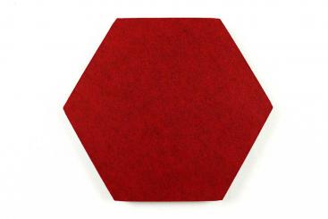 Blue Fiber Akustikpaneel - Hexagon 25 Dark Red