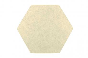 Blue Fiber Akustikpaneel Wand - inkl. Befestigung - Hexagon 25 Stone Beige