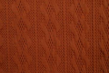 Sweatshirt-Stoff - Zopfmuster Linn Terra