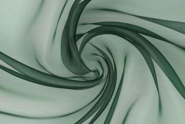 Organza-Stoff - 300 cm Tannengrün