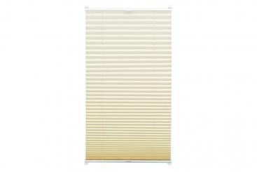 EASYFIX Thermo-Plissee - 2 Bedienschienen - 80 x 130 cm - Elfenbein 