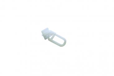 GARDINIA X-Gleiter mit Faltenlegehaken für Aluminium-Vorhangschiene/-Stange mit Innenlauf - 20 Stück - Weiß 