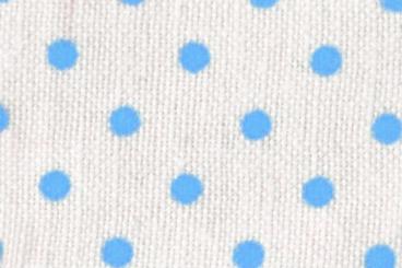 Baumwollstoff Basic-Patchwork - Kleine Tupfen - Weiß/Hellblau 