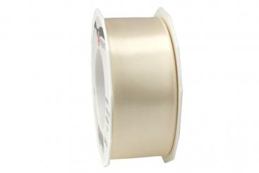 Satinband - 40 mm breit - 25-m-Rolle Champagner