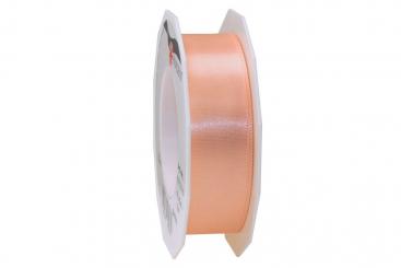 Satinband - 25 mm breit - 25-m-Rolle Apricot