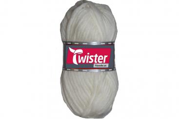 Filzwolle Twister - 50 g - Uni Weiß