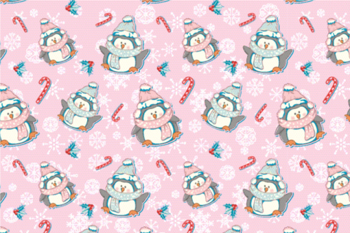 Wellness-Fleece - Pinguin Bibber Rosa