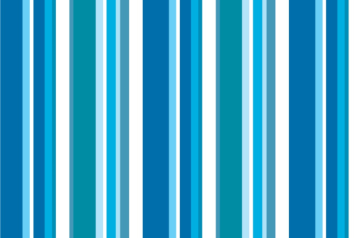 Blackout-Stoff perm. schwer entflammbar - Streifen Summer Vibes Blau