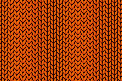 Strickmaschen - Türvorhang-Stoff Orange