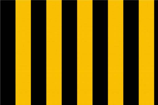 Blockstreifen - Satin-Stoff - Schwarz/Gelb 