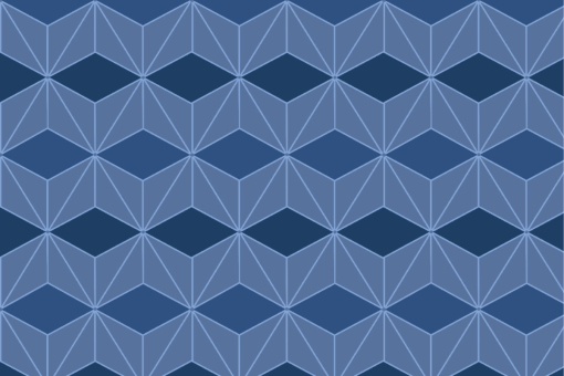 Möbel-Samtstoff - Grafische Musterung Jeansblau
