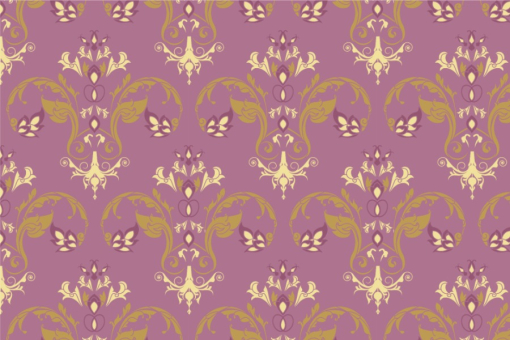 Samt-Stoff - Louis Moderno Rosa/Gold