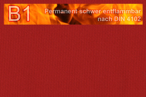 Möbel-Bezugsstoff Trevira CS - Uni Rot