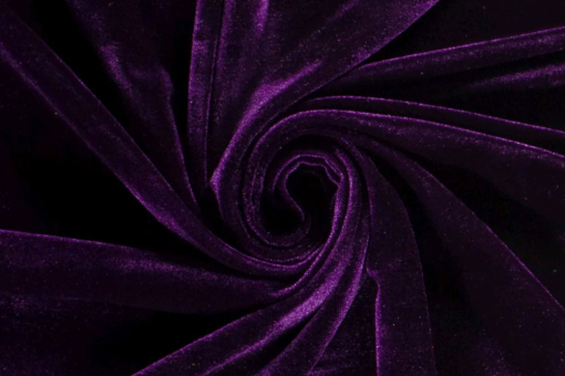 Elastik-Samt Aubergine