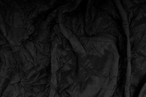 Crinkle Taft deluxe - Schwarz - 1,0 Meter Schwarz