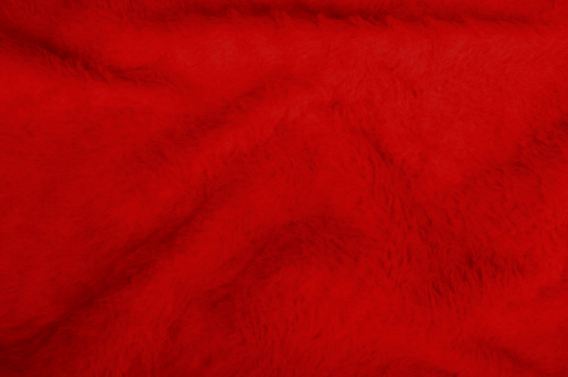 Kuschelfell 10 mm hoch - Uni Rot