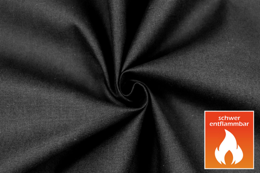 Nessel Segeltuch B1 310 cm - Schwarz 