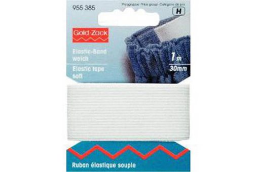 Elastic-Band 30 mm - 1 m - Weiß 