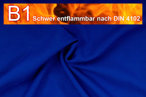 Allround Stoff - schwer entflammbar - Royal - 2,0 Meter Royal