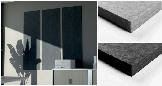 Blue Fiber Akustikpaneel Wand - inkl. Befestigung - 160 x 50 cm 