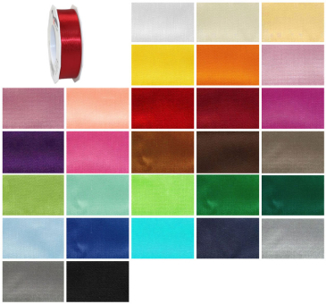 Satinband - 25 mm breit - 25-m-Rolle 