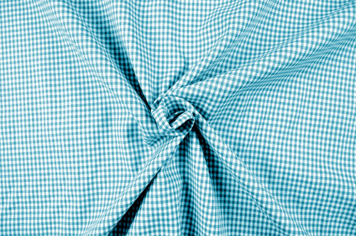 Vichy-Karo Augsburg 2 mm Türkis
