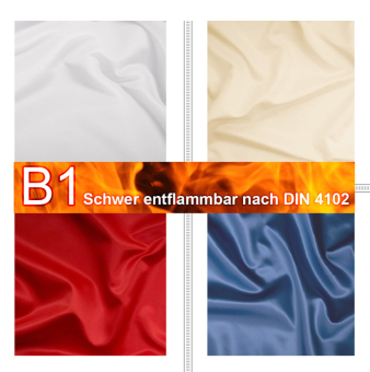 Satin B1 - Überbreite 300 cm 