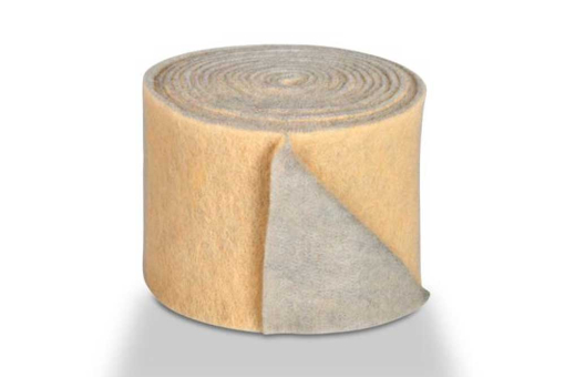 Wollfilz 5/6 mm stark - 65 cm - 2 farbig Hellbeige / Hellgrau
