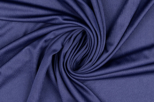 Jerseystoff Polyester Nachtblau