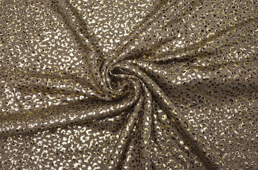 Alpen-Fleece - Luxury Leo - Braun/Gold 