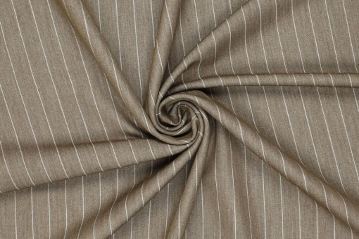 Bekleidungsstoff mit Nadelstreifen - Natur 