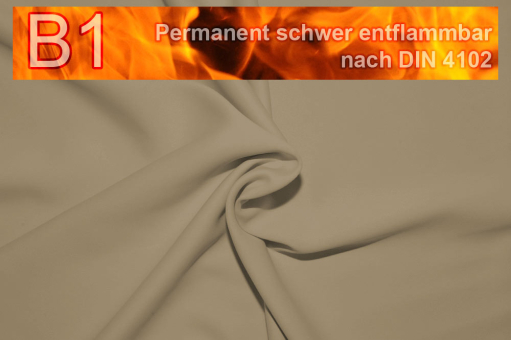 Blackout permanent schwer entflammbar Beige