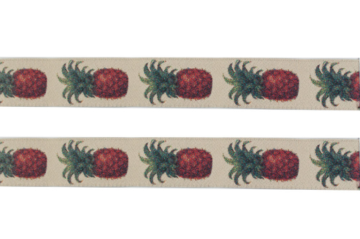 Borte Jacquard - 2 cm breit - Ananas 