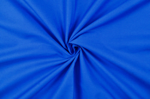 Popeline-Baumwollstoff - Uni Blau