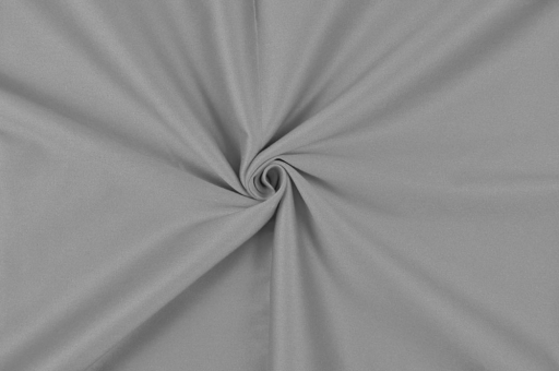 Baumwoll-Satin elastisch - Uni Grau