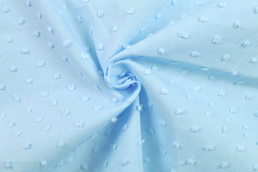 Baumwoll-Stoff-Blobby Hellblau