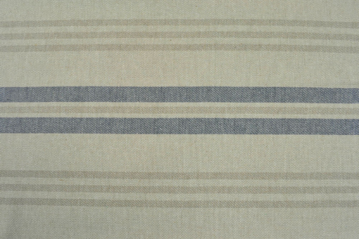 Dekostoff - Leinenoptik - Streifen - Blau - 1,0 Meter 
