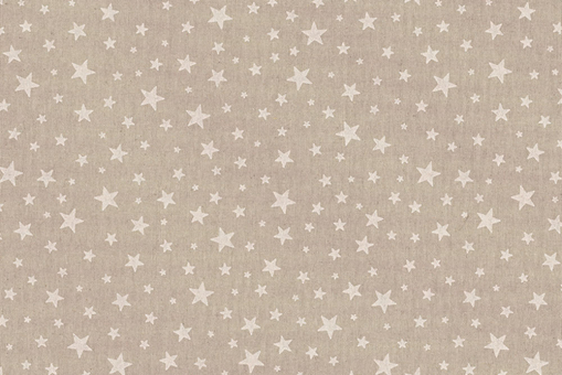 Dekostoff Leinenoptik - Happy Moments - Sterne 