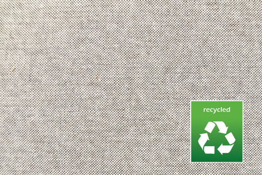 Dekostoff Recycling Leinenlook - Braun - 280 cm breit 